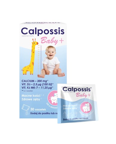 Calpossis Baby+ – wapń, D3 i K2 dla dzieci od 6. miesiąca