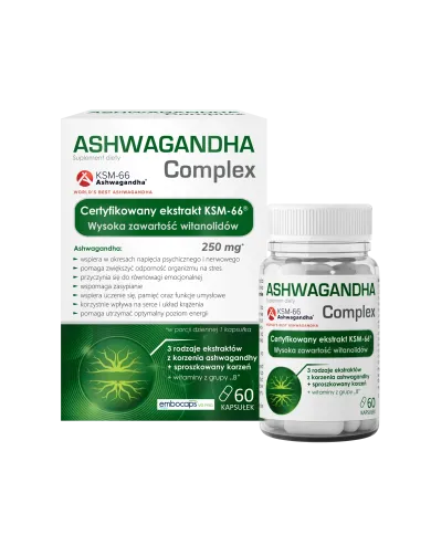 Ashwagandha Complex – adaptogen na stres i energię